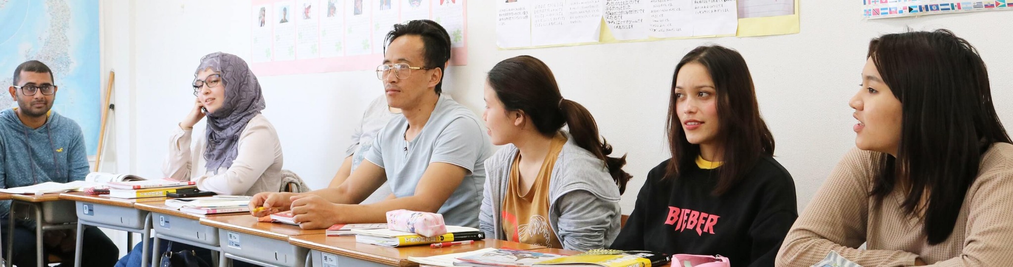 愛和外語学院の日本語授業